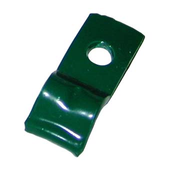 Uña pintada verde sin tornillo.