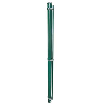 Poste puntal galvanizado y pintado verde.