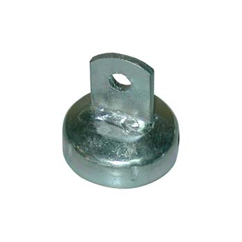 Tapón metálico para poste tornapuntas.