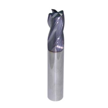 Fresa frontal de metal duro, serie corta, de 4 labios