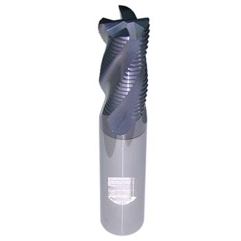 Fresa frontal de metal duro, de desbaste, serie larga, de 4 labios, din 6527l