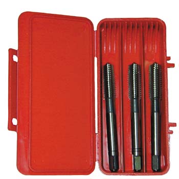 Machos de mano, rosca métrica din 352, tres piezas ref. e100