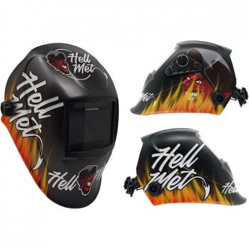 Pantalla de soldadura  electrónica regulable mod. hellmet devil 06772