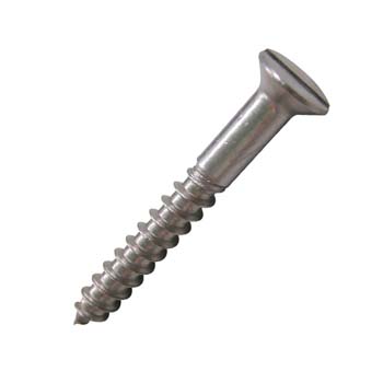 Tornillo din-97 cabeza avellanada ranurada de acero inoxidable a2.