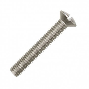 Tornillo din-964 de cabeza avellanada abombada ranurada, de acero inoxidable a4 y rosca métrica