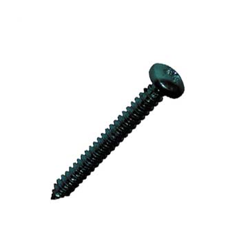 Tornillo din-7981 autoroscante con cabeza cilíndrica abombada con hueco cruciforme y de acero cincado negro