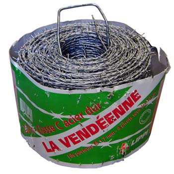 Alambre espino galvanizado de 250 metros
