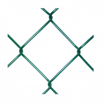Tela métalica simple torsión plastificada verde