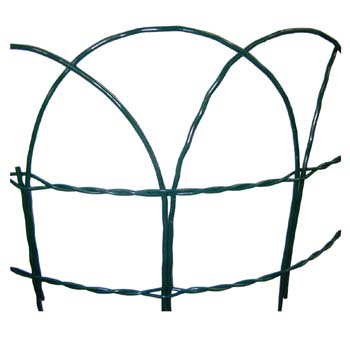 Malla de jardín ornamental galvanizada y plastificada en color verde jardiplast.