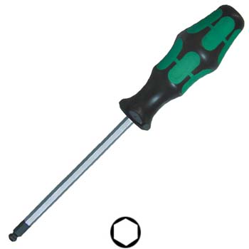 Destornillador hexagonal con bola