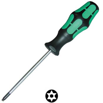 Destornillador torx inviolable