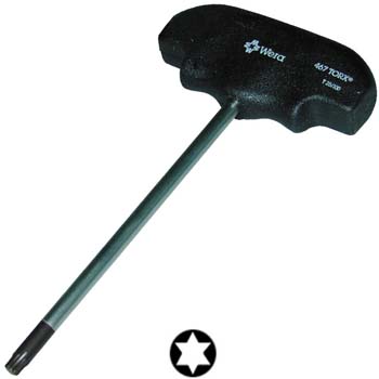 Llave torx con mango en 