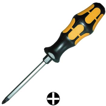 Destornillador phillips con varilla hexagonal